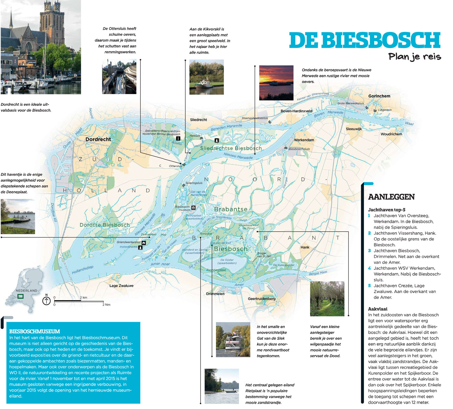 Vaarkaart Biesbosch